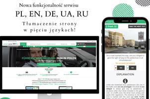 Nowe języki w prawo jazdy 360 UA,RU,EN,DE,PL